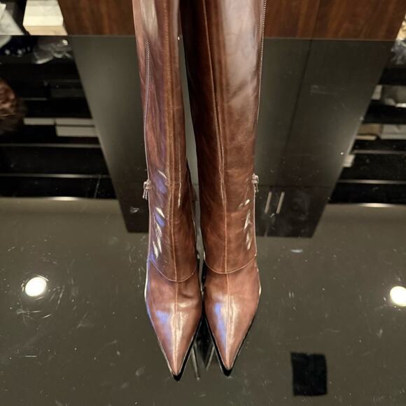 RAYE Eden Overlay Boot in Chocolate | SLIGHTLY USED - Picture 4 of 14